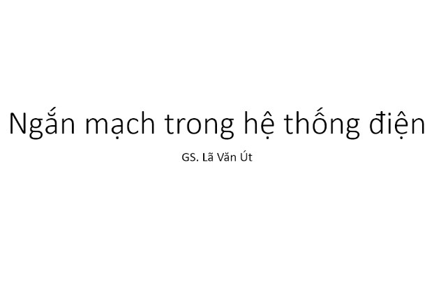 ngắn mạch là gì 