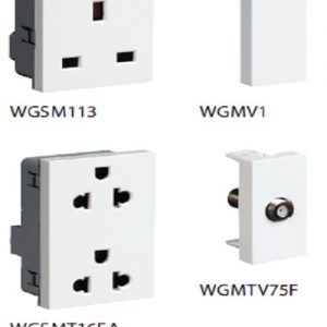 Hạt Tivi 1 module HAGER WGMTV75F