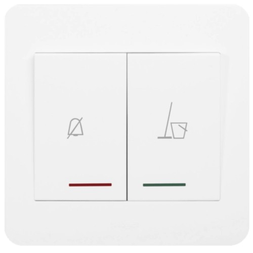 Công tắc DND & MUR có đèn LED Hager Muse WGMHDC