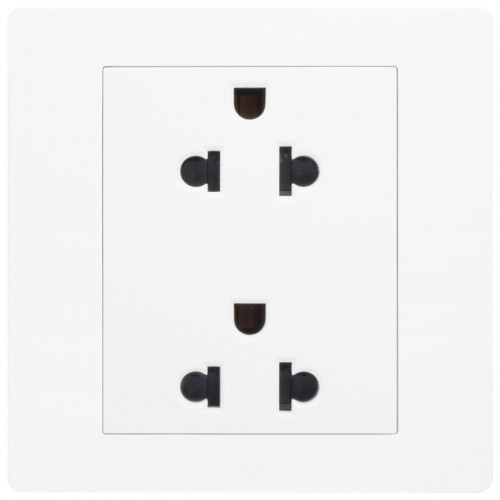 Ổ cắm đôi 3 chấu Hager Inspire WGCS216EA